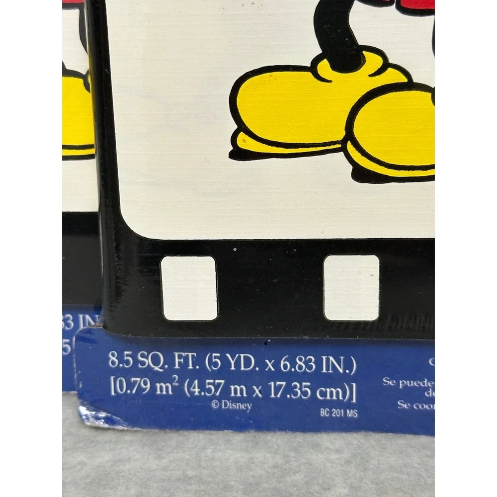 Vintage Mickey Mouse Wallpaper Border Prepasted Washable Cinema Retro‎